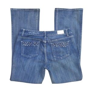 INC Denim Women's Embellished Regular Fit Bootcut Jeans Size‎ 12